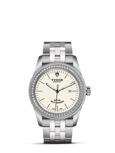 Glamour Date 31 Stainless Steel / Diamond / Opaline / Bracelet