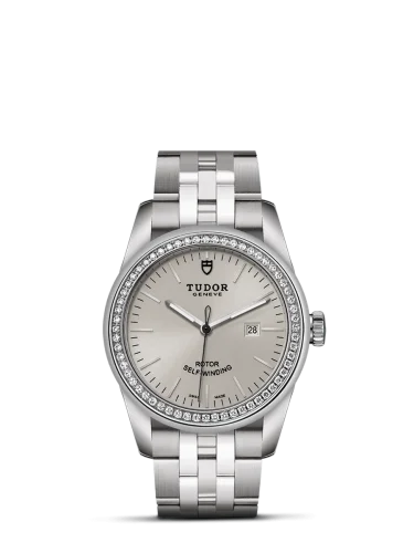 Glamour Date 31 Stainless Steel / Diamond / Silver / Bracelet