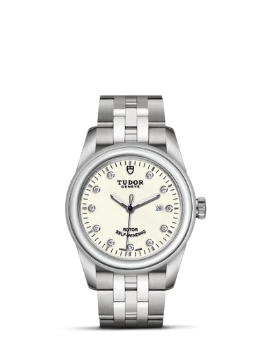 Glamour Date 31 Stainless Steel / Opaline-Diamond / Bracelet