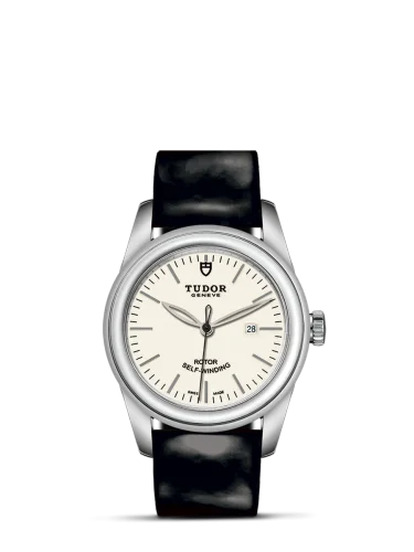 Glamour Date 31 Stainless Steel / Opaline / Strap