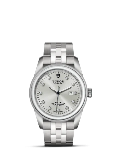 Glamour Date 31 Stainless Steel / Silver-Diamond / Bracelet