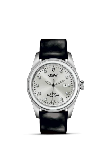 Glamour Date 31 Stainless Steel / Silver-Diamond / Strap