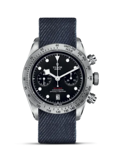 Heritage Black Bay Black Chronograph / Fabric