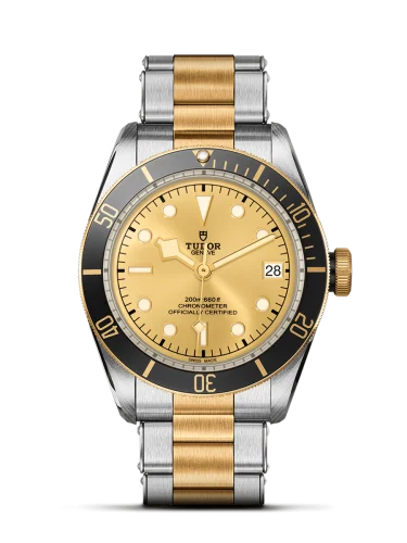 Heritage Black Bay Black S&G / Stainless Steel / Yellow Gold / Champagne / Bracelet
