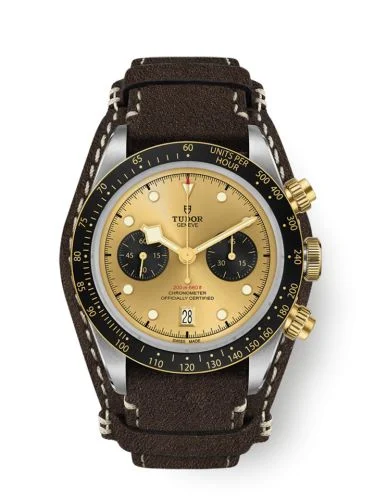 Heritage Black Bay Chronograph S&G / Champagne / Textile