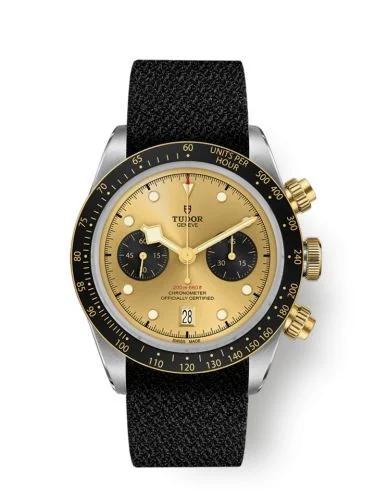 Heritage Black Bay Chronograph S&G / Champagne / Textile
