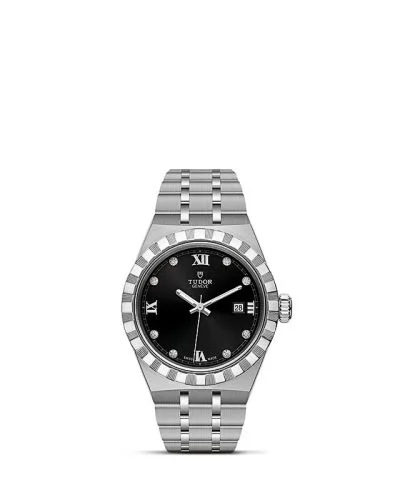 Royal Date 28 Stainless Steel / Black - Diamond