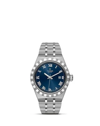 Royal Date 28 Stainless Steel / Blue - Roman