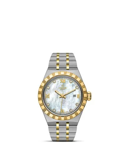 Royal Date 28 Stainless Steel / Yellow Gold / MOP