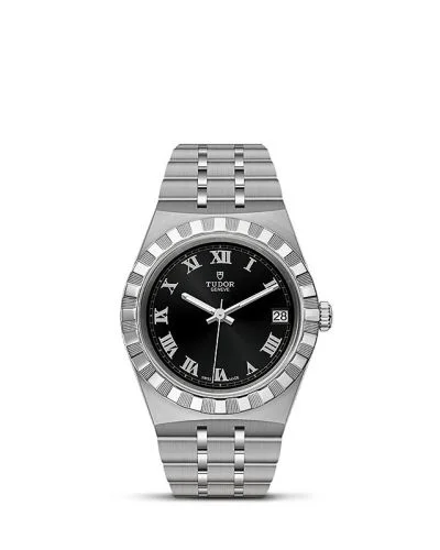 Royal Date 34 Stainless Steel / Black - Roman