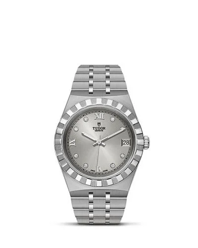 Royal Date 34 Stainless Steel / Silver - Diamond