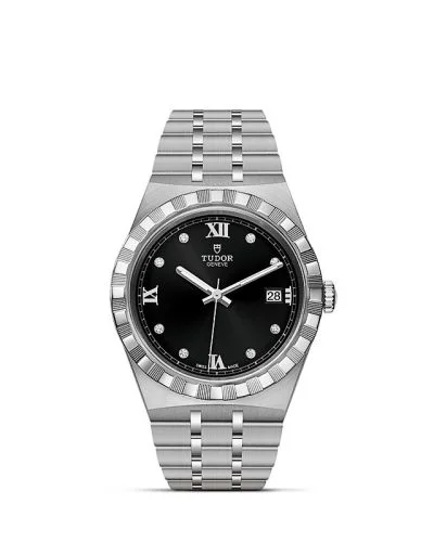 Royal Date 38 Stainless Steel / Black - Diamond