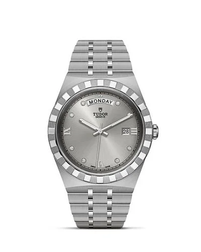 Royal Day-Date 41 Stainless Steel / Silver - Diamond