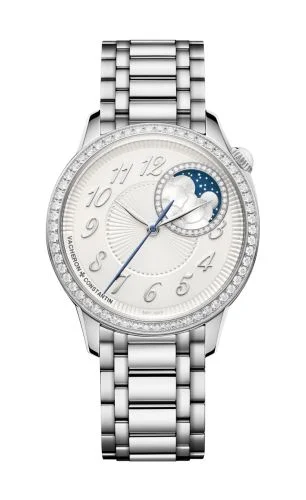 Égérie Moonphase 37 Stainless Steel / Diamond / Silver / Bracelet