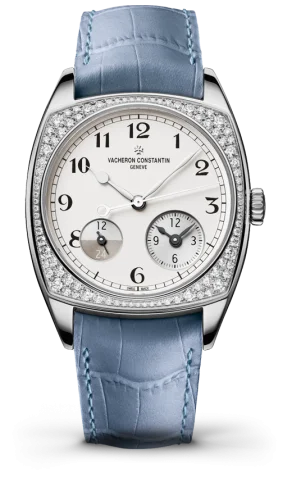 Harmony Dual Time White Gold With Diamonds / Black Numerals