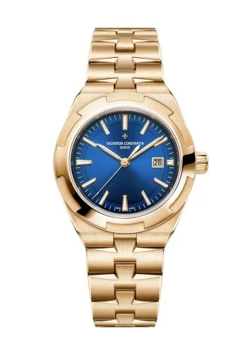 Overseas Automatic 35 Pink Gold / Blue / Bracelet