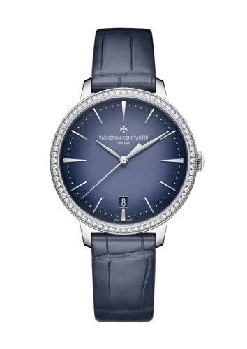 Patrimony Self-Winding 36.5 White Gold - Diamond / Blue