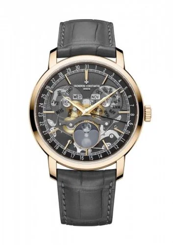 Traditionnelle Complete Calendar Openface Pink Gold