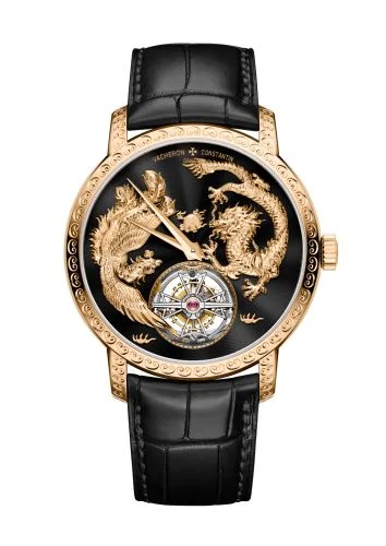 Traditionnelle Tourbillon Phoenix and the Dragon Pink Gold / Black