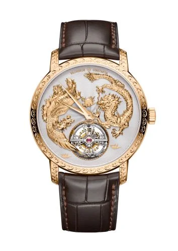 Traditionnelle Tourbillon Phoenix and the Dragon Pink Gold / Silver