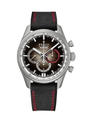 Chronomaster El Primero Radar Stainless Steel / Brown / Rubber