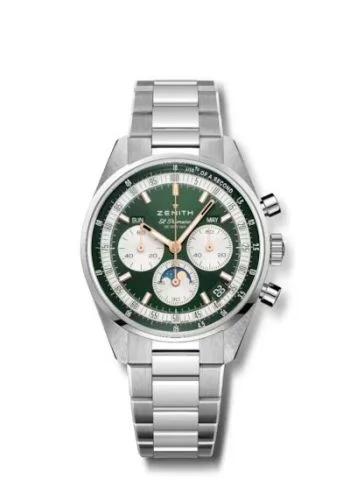 Chronomaster Original Triple Calendar Stainless Steel / Green / Bracelet / Boutique Edition