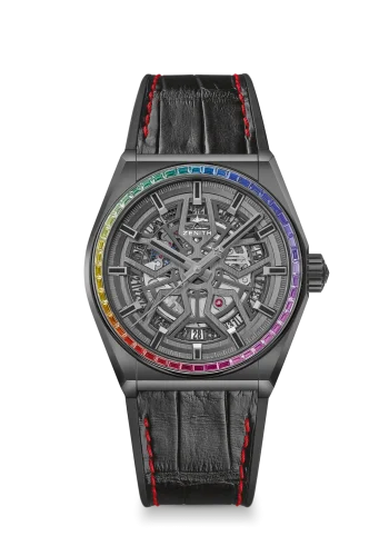 Defy Classic 41mm Black Ceramic / Rainbow / Greater China