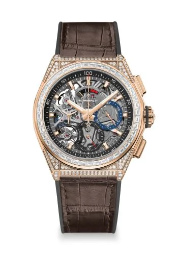 Defy El Primero 21 Rose Gold / Diamond / Skeleton / Alligator