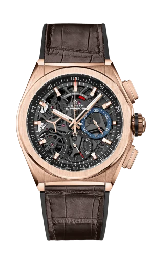Defy El Primero 21 Rose Gold / Skeleton / Alligator