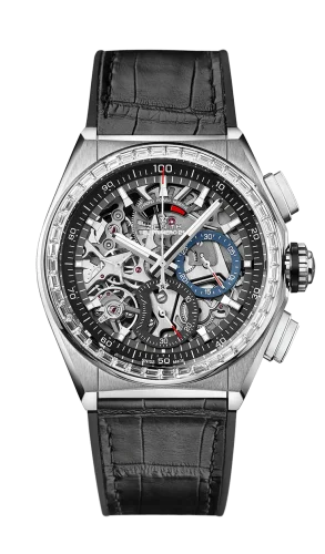 Defy El Primero 21 Titanium / Diamond / Skeleton / Alligator