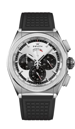 Defy El Primero 21 Titanium / Silver Panda / Rubber
