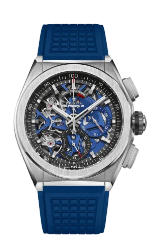 Defy El Primero 21 Titanium / Skeleton / Rubber
