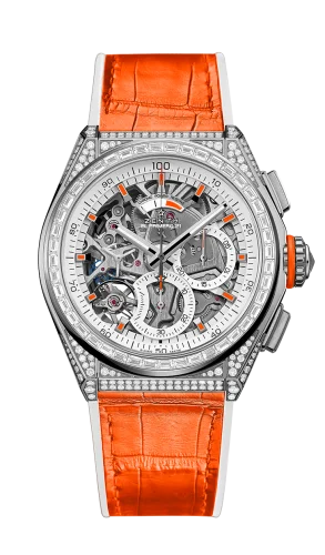 Defy El Primero 21 White Gold / Skeleton / Alligator / Swizz Beatz