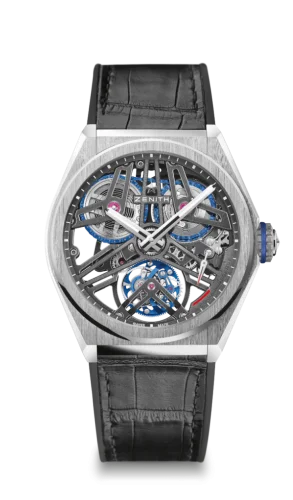 Defy Fusee Tourbillon Platinum / Skeleton / Alligator