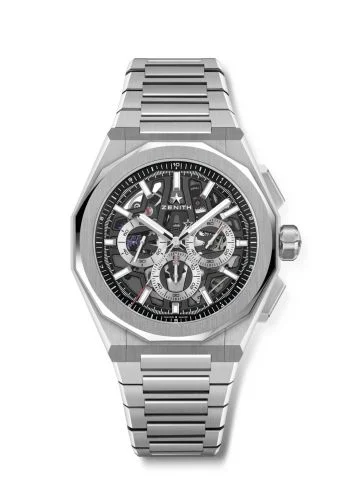 Defy Skyline Chrono Skeleton Stainless Steel / Black