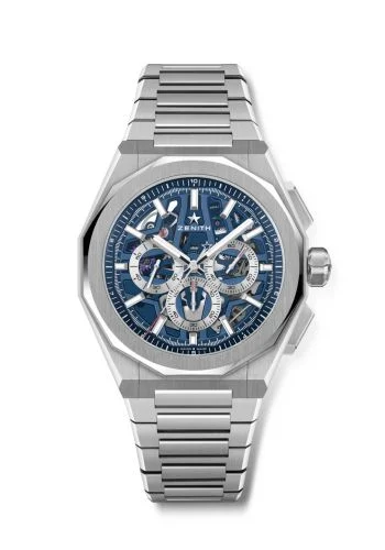 Defy Skyline Chrono Skeleton Stainless Steel / Blue