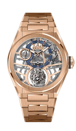 Defy Zero G Rose Gold / Skeleton / Bracelet