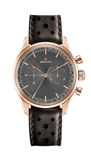 El Primero 146 Rose Gold / Grey / Calf