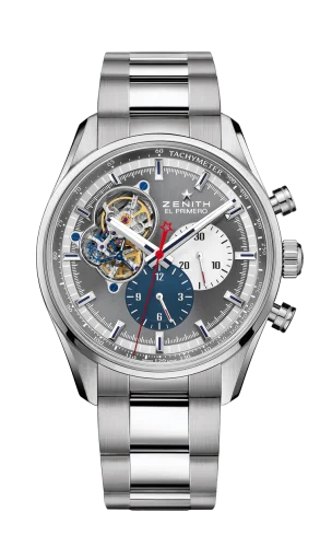 El Primero Chronomaster Open Stainless Steel / Grey 1969 / Bracelet