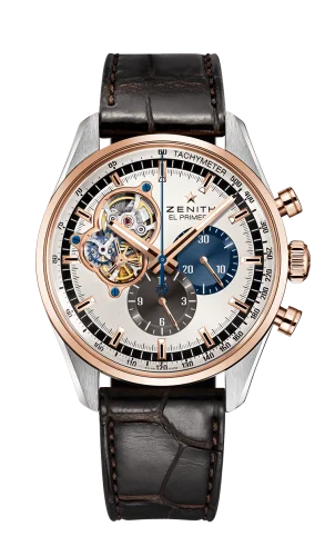 El Primero Chronomaster Open Stainless Steel / Rose Gold / Silver 1969 / Alligator
