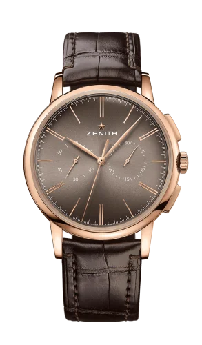 Elite Chronograph Classic Rose Gold / Grey / Alligator