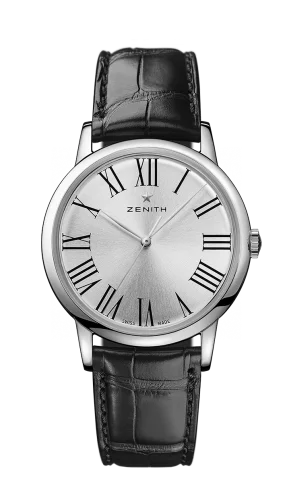 Elite Classic Stainless Steel / Silver / Alligator