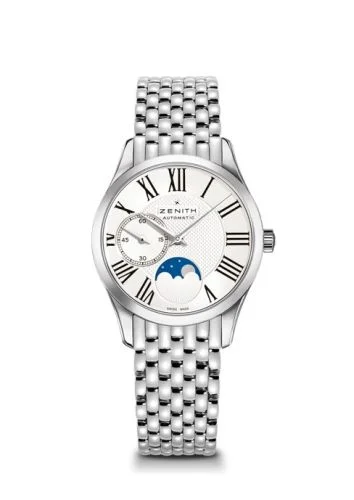 Elite Ultra Thin Lady Moonphase Roman Bracelet