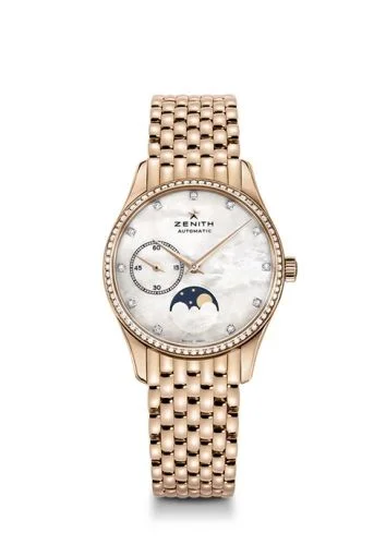 Elite Ultra Thin Lady Moonphase Rose Gold / MOP / Diamond / Bracelet