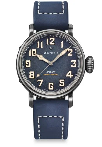 Pilot Type 20 Extra Special 40 Aged Stainless Steel / Blue