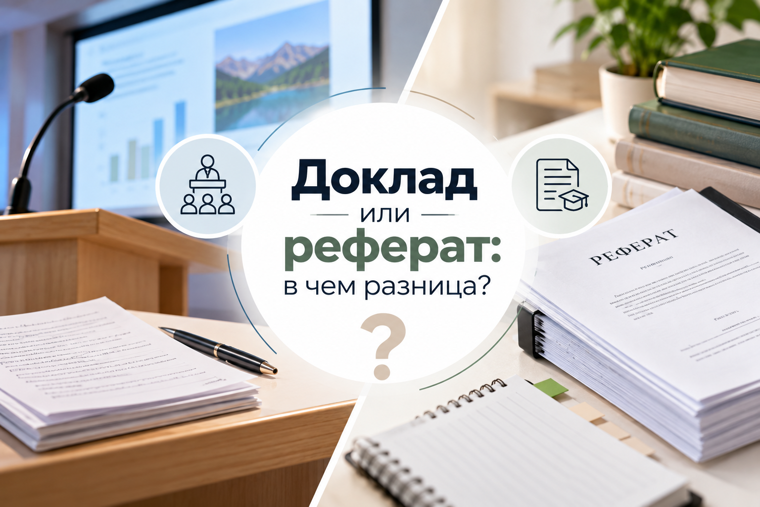 Доклад или реферат в чем разница