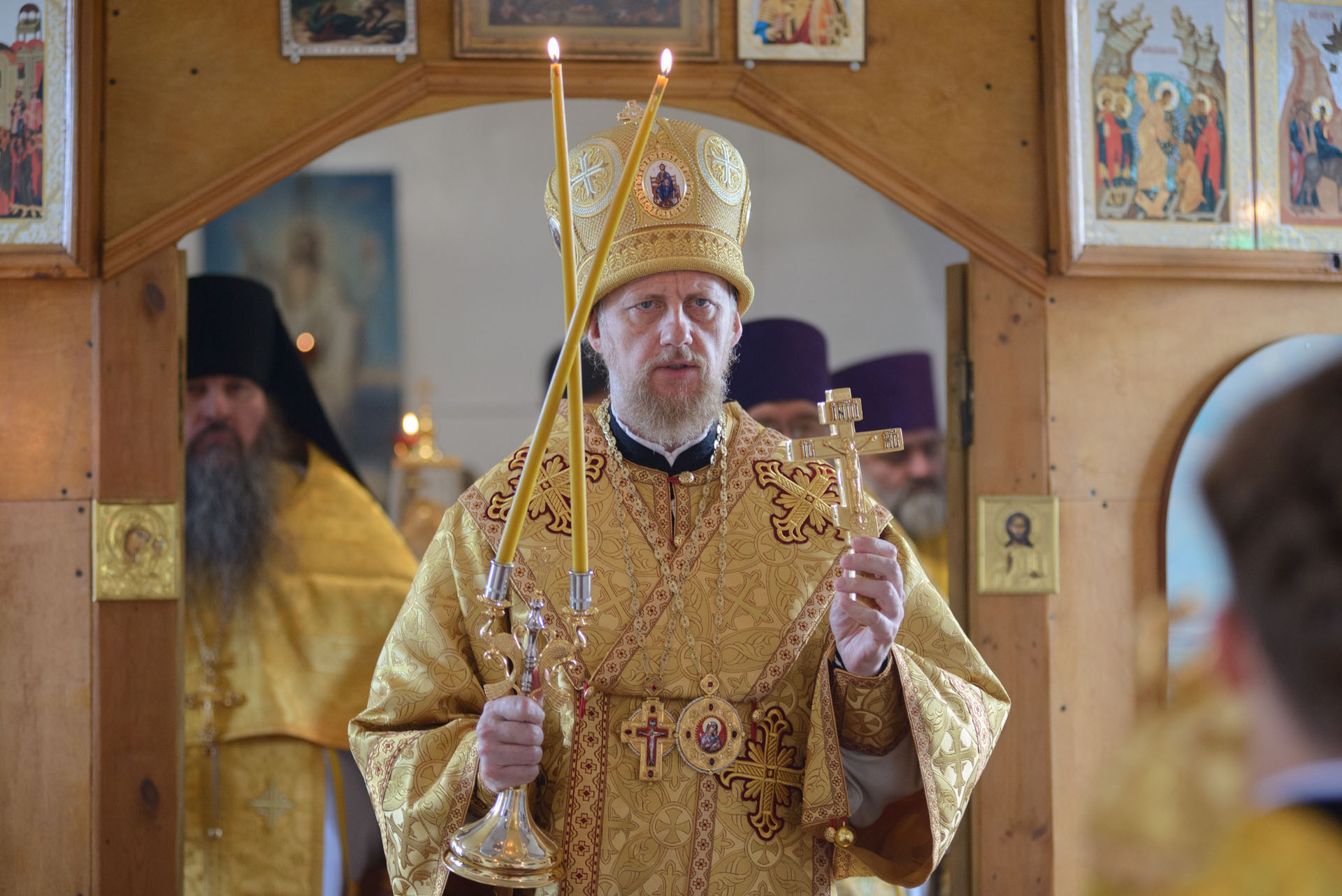 Литургия в храме Рождества Христов