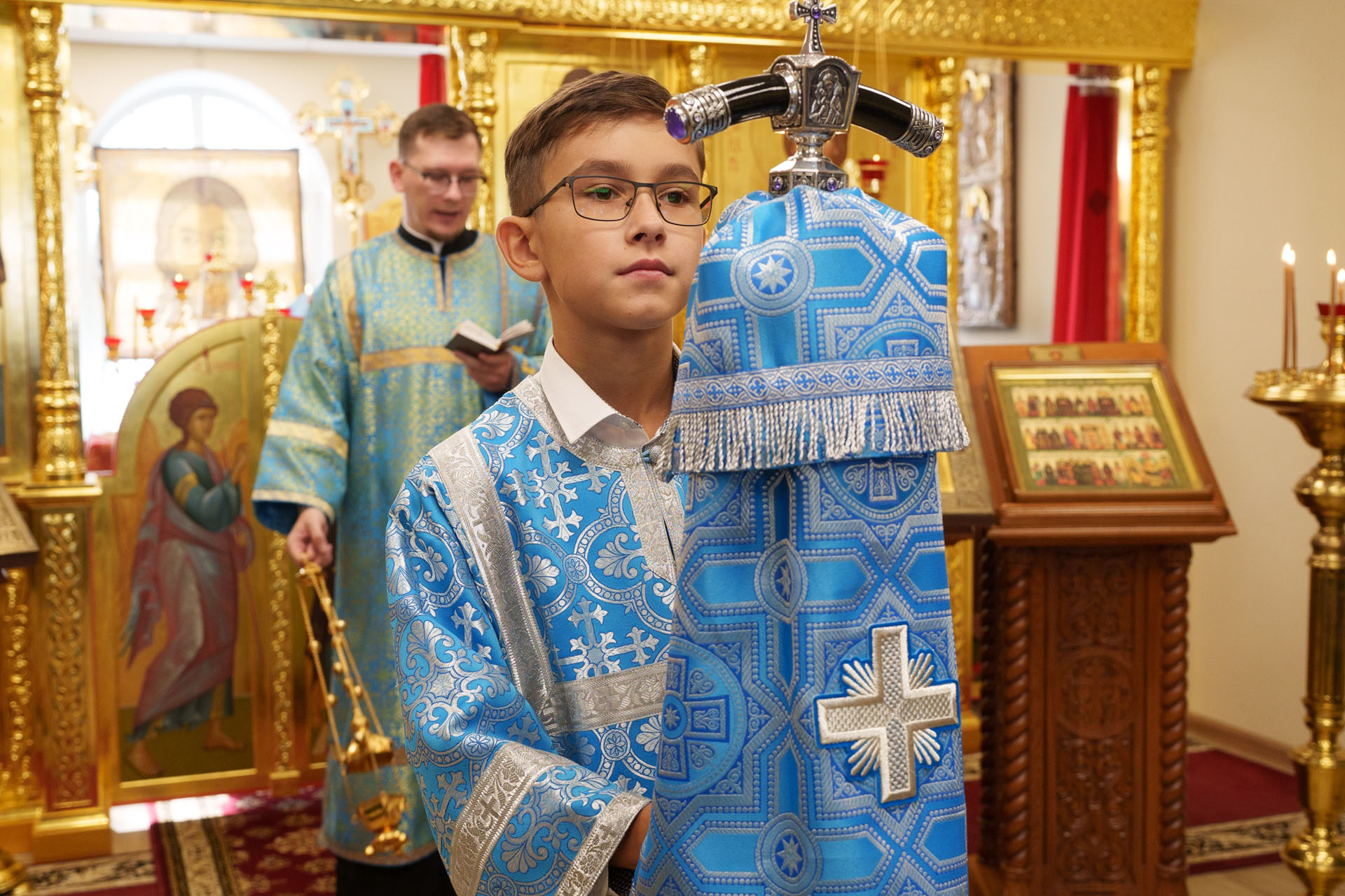 Литургия в домовом храме благоверн