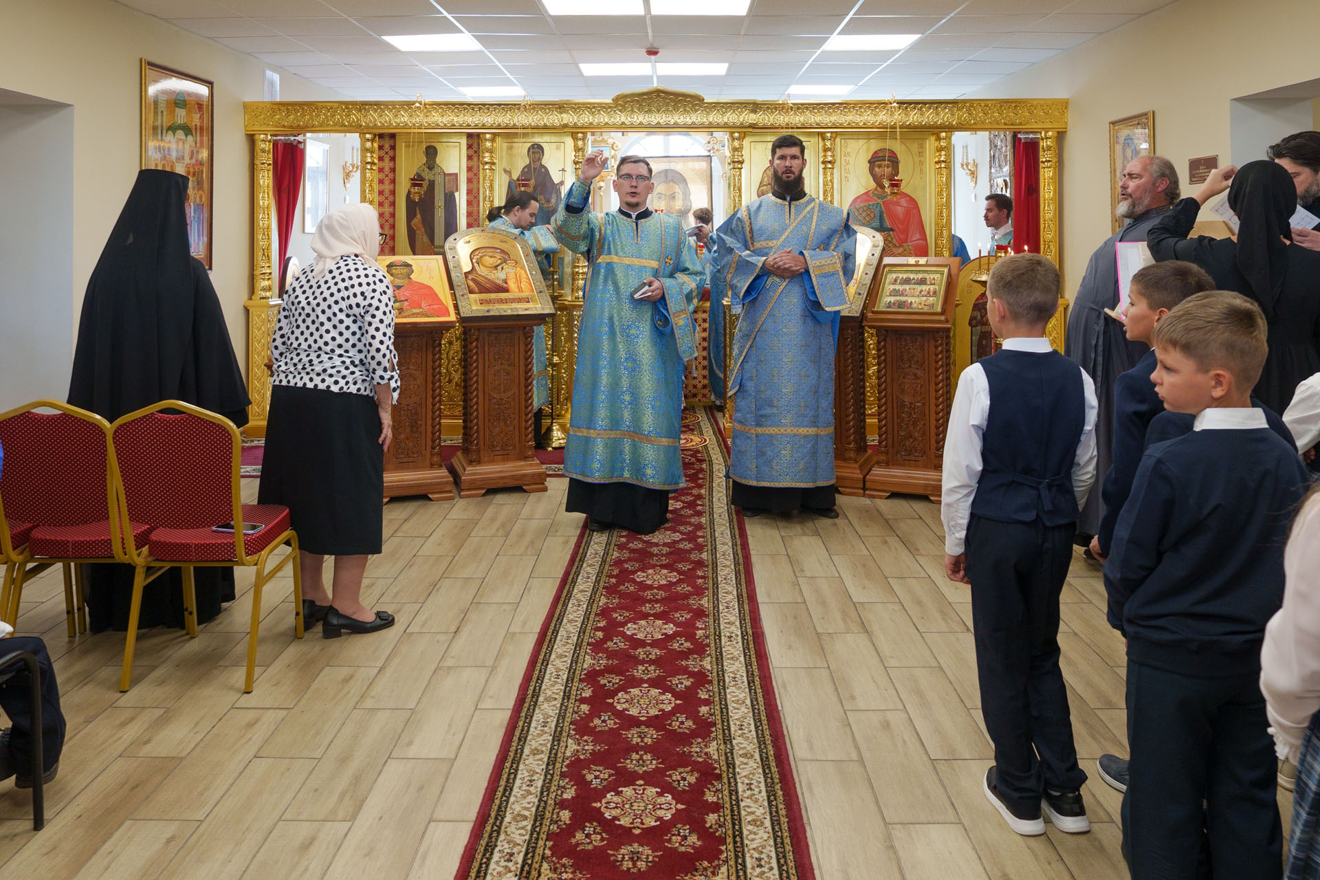 Литургия в домовом храме благоверн