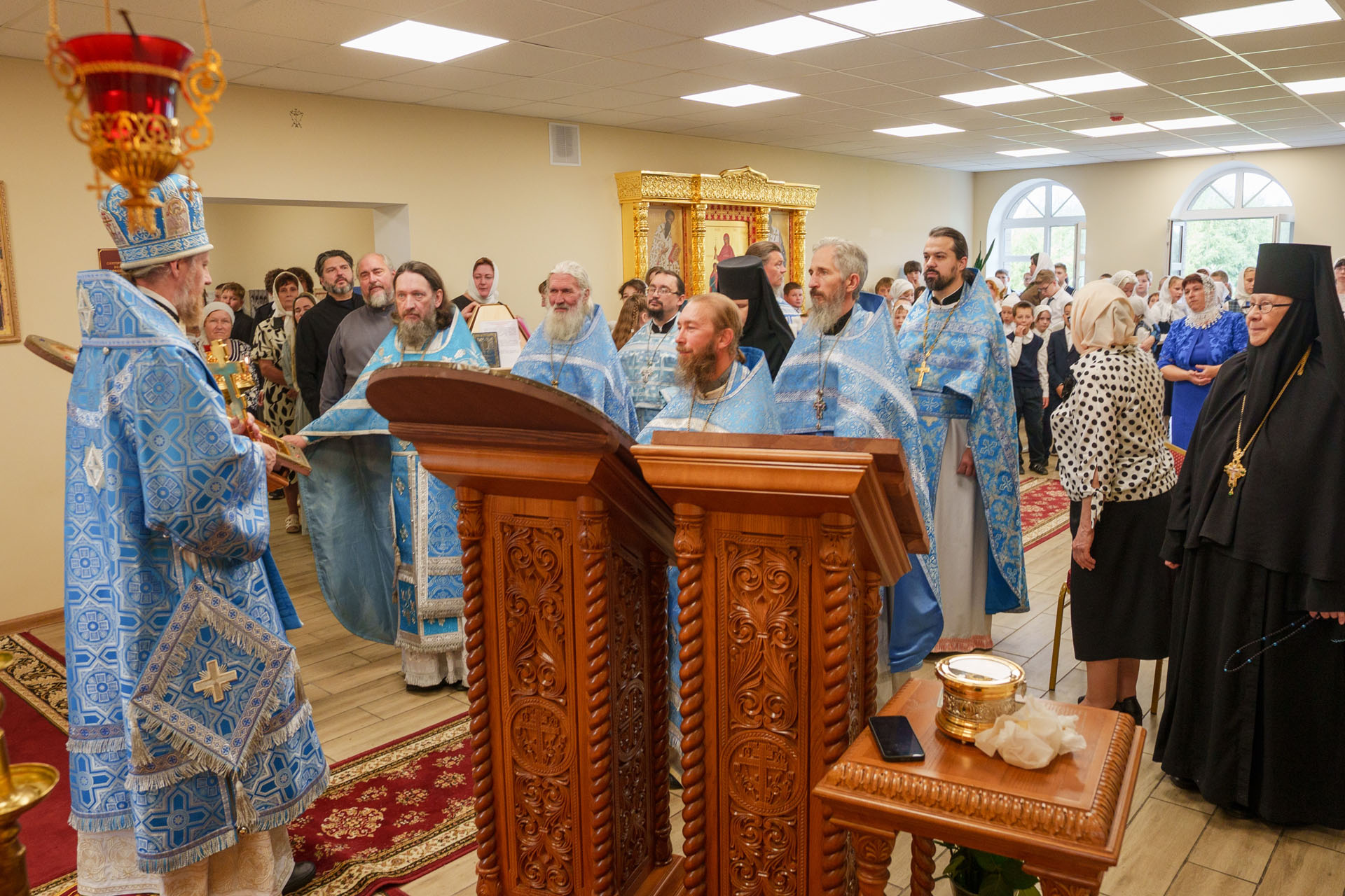 Литургия в домовом храме благоверн